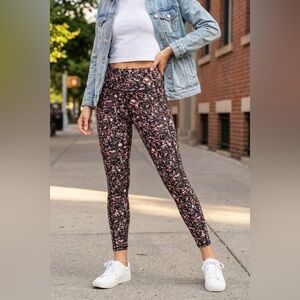 DKNY Women's Printed Leggings Side Logo NWT